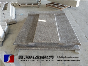 G664 Granite/Luoyuan Cherry Red/Bainbrook Brown Granite Tombstones