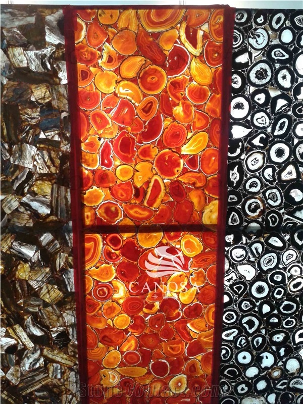 Red Agate Luxury Material Slab for Your Reference