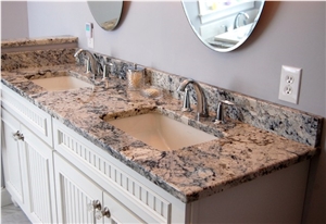 Blue Ice Granite Bench Top Bath Top, Vanity Top for Hotel Interior Stone Decor-Gofar Stone