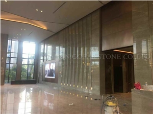 Caesar Grey Marble Polished Slab Ocean Ash Markuni Beige Marble Tile Cut to Size for Villa Interior Wall Cladding,Floor Covering Pattern High Gloss for Hotel Project