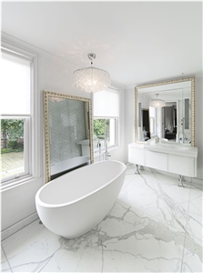 Calacatta Carrara Marble Cut to Size Bathroom Counters Design Modern Style Vanity Top,Bath Top