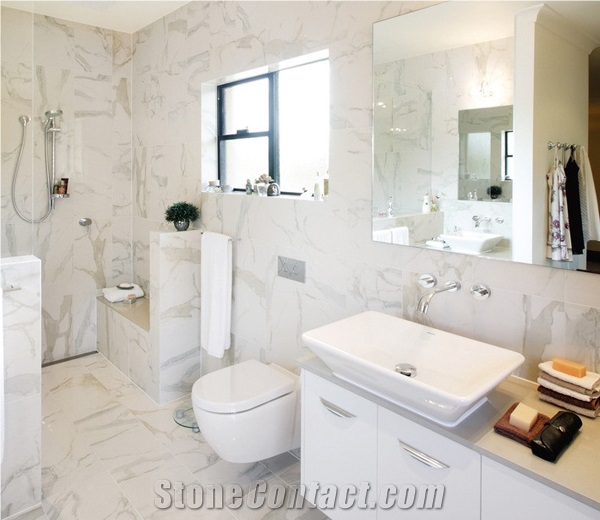 Calacatta Gold Marble Cut to Size Bathroom Counters Design Modern Style Vanity Top,Bath Top