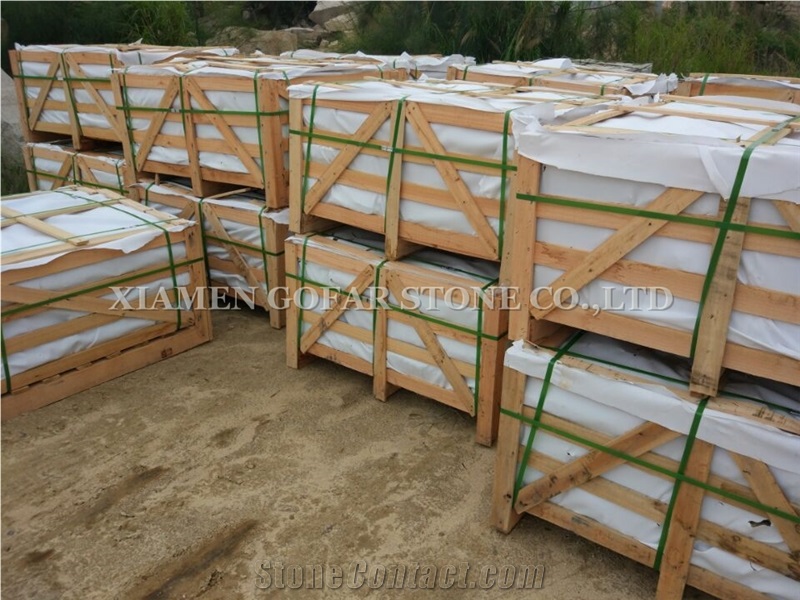 Cobble G682 Road Pavers,Padang Giallo Rust Granite Cube Stone & Brick Pavers for Walling Stones,Driveway Paving Sets,Landscaping Stone-Gofar