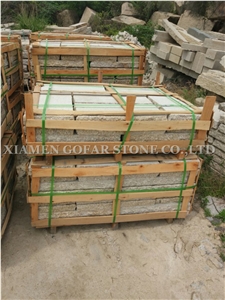 Cobble G682 Road Pavers,Padang Giallo Rust Granite Cube Stone & Brick Pavers for Walling Stones,Driveway Paving Sets,Landscaping Stone-Gofar