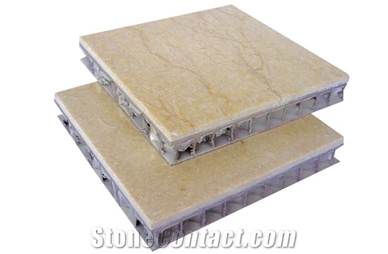 Cream Beige Limestone Tile Cut to Size Honeycomb Light Weight Stone Panel for Building Walling,Coral Stone Aluminium Honeycomb Stone Gofar
