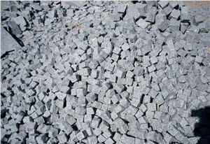 Factory Price G603 Sesame Grey Granite Cube Stone Pavers Set on Mesh,Exterior Landscaping Stones Walkway Stepping Cobble Gofar