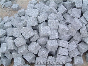 G603 Granite Cube Stone/Bacuo White Granite Floor Covering/Balma Grey Cobble Stone/Sesame White Paving Sets/