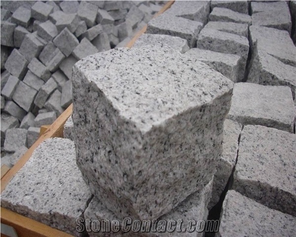 G603 Granite Cube Stone/Bacuo White Granite Floor Covering/Balma Grey Cobble Stone/Sesame White Paving Sets/