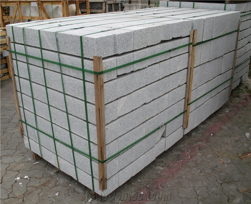 G603 Granite Garden Palisade/Bacuo White Granite Floor Covering Pillars/Balma Grey Cobble Stone/Sesame White Paving