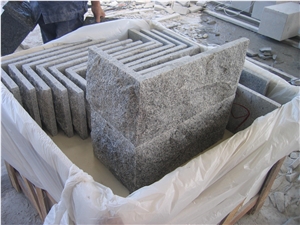 G603 Sesame Grey Cristallo Grigio Mushroom Corner Stone ,New Binaco Sardo Granite Split Face Mushroom Stone Wall Panel Cladding-Gofar
