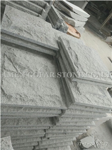 G603 Sesame Grey Cristallo Grigio Mushroom,New Binaco Sardo Granite Split Face Mushroom Stone Wall Panel Cladding-Gofar