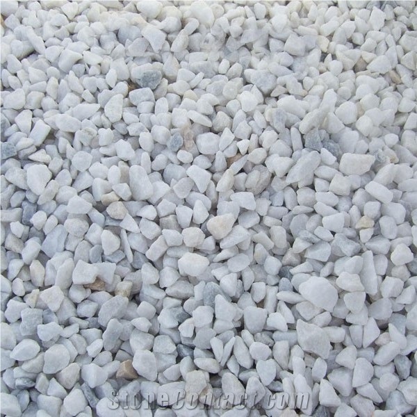 Natural Surface White Marble Gravel River Stone Pebble for Walkway,Road Pavers Exterior Landscaping Stones Decor