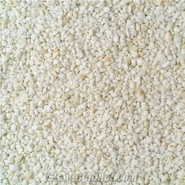 Natural Surface White Marble Gravel River Stone Pebble for Walkway,Road Pavers Exterior Landscaping Stones Decor