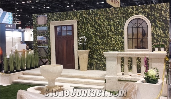 Dominican White Coral Stone Molding