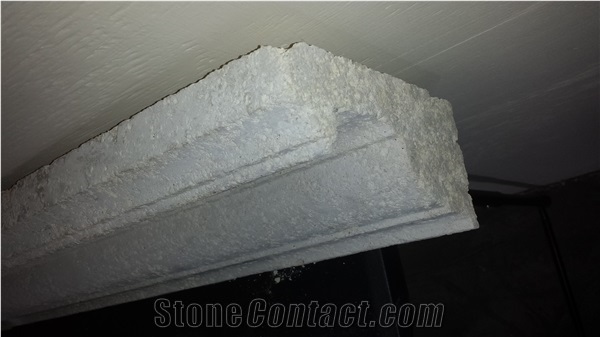 Dominican White Coral Stone Molding