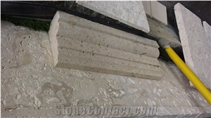 Dominican White Coral Stone Molding