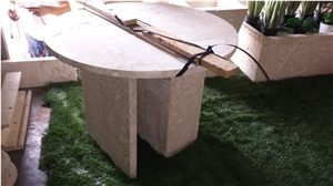 White Coralina Coral Stone Tables