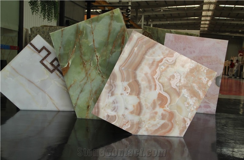 China Red Dragon Onyx Jade Bookmatched Slab For Wall