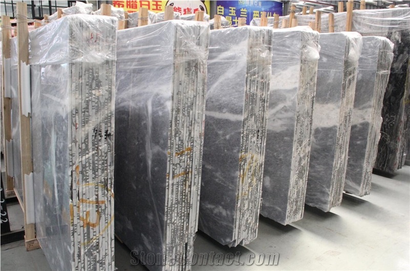 China Snowflake Gray Marble, Snow Gray,Tile,Big Gang Saw Slab,Own Quarry and Direct Factory with Ce,Paving Stone,Floor and Wall Cladding in Large Stock