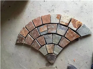 China Yellow Slate Floow Covering,Riven Split Natural Stone Paver,Floor Walkway,Cube Stone Cheap Price with Ce and Own Quarry