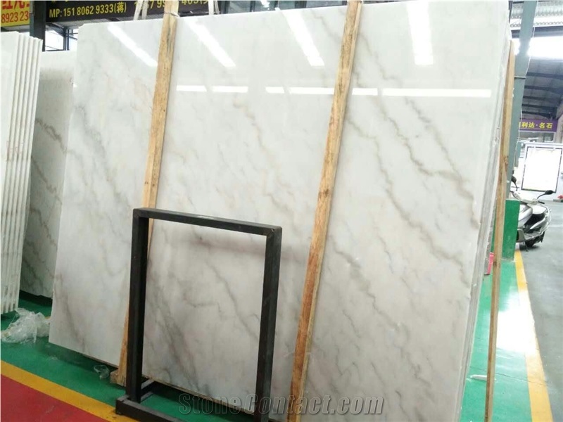 Kwong Sal White Marble Guangxi White Polished Slab