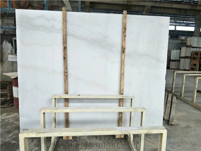 Kwong Sal White Marble Guangxi White Polished Slab