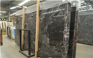 India Dark Green Granite Slabs Cut Into Floor Tiles
