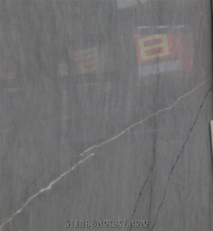 Royal Deep Blue Marble Bardiglio Nuvolato Big Polished Slab