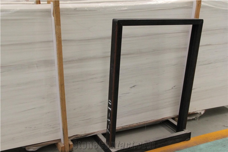 Star White Marble Fish Maw Polar White Polished Slab Tile