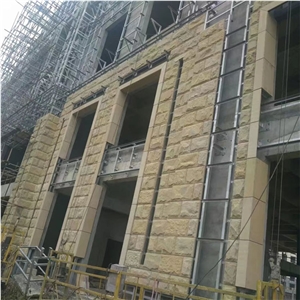 Beige Sandstone Mushroom Stone Natural Stone for Building