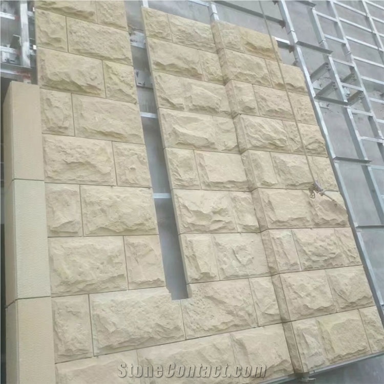 Beige Sandstone Mushroom Stone Natural Stone for Building