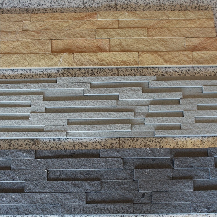 Factory Direct Cheap Handmade Random Shape 60*15*2cm Sandstone Culture Stone