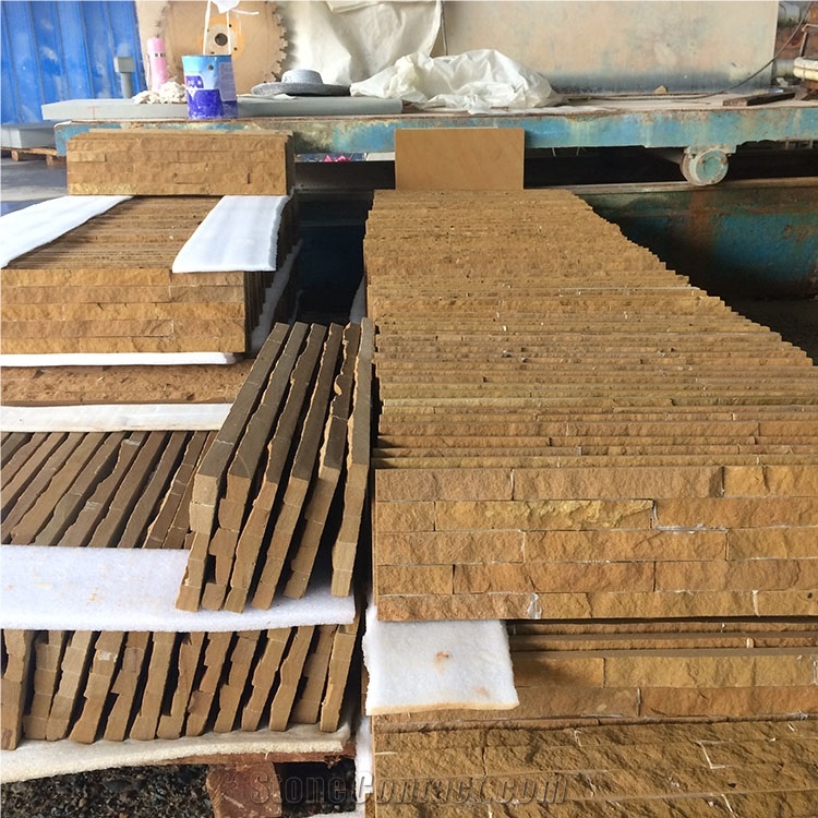 Factory Direct Cheap Handmade Random Shape 60*15*2cm Sandstone Culture Stone