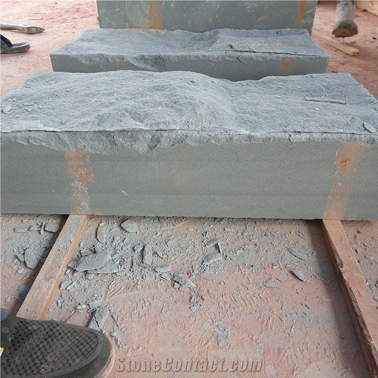 Green Sandstone Rock Chinese Sandstone Block