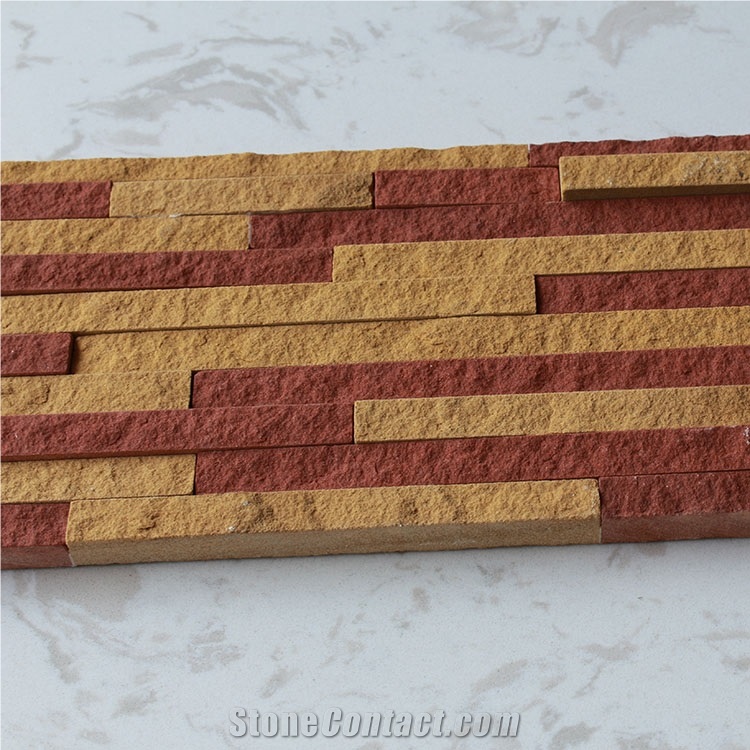 Natural Split Sandstone Split Mixed Color Sandstone