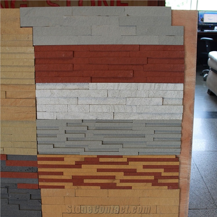 Natural Split Sandstone Split Surface Color Sandstone Culture Stone
