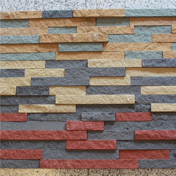 Natural Split Sandstone Split Surface Color Sandstone Culture Stone