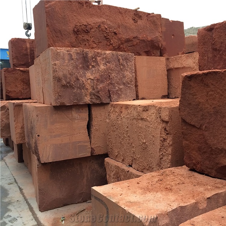 Red Sandstone Block Chinese Sandstone Rock