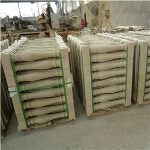 Yellow Sandstone Carving Stone Caps