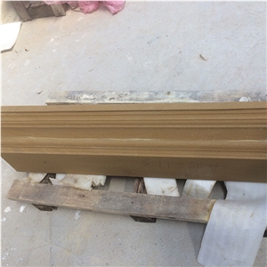 Yellow Sandstone Carving Stone Caps