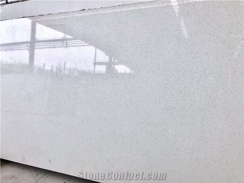 Snow White Quartz Stone Countertops