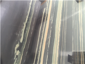 Black and Gold Veins Natural Quartzite Slabs for Floor Wall Tiles Covering Pattern