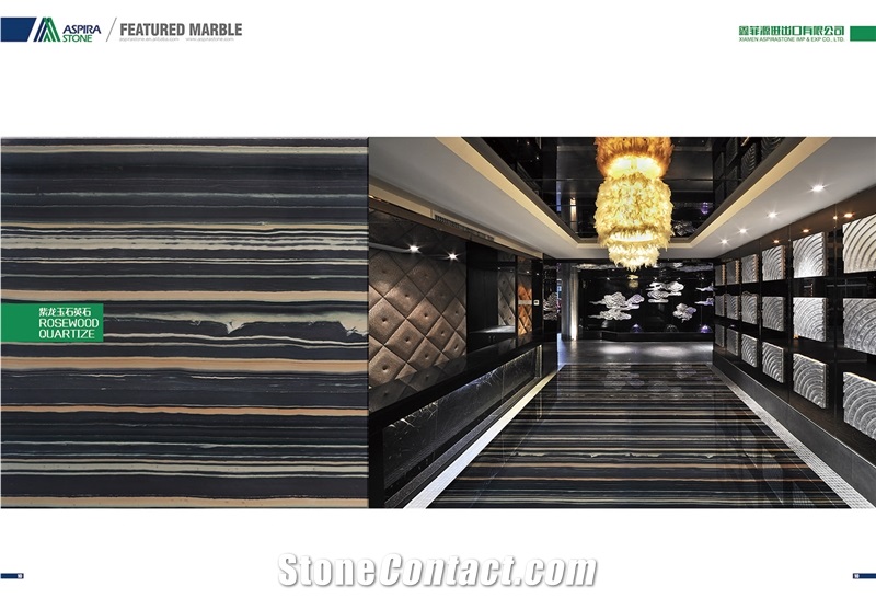Black and Gold Veins Natural Quartzite Slabs for Floor Wall Tiles Covering Pattern
