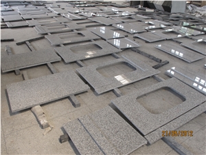 Cheap China G603 and G654 Grey Granite Commercial Bathroom Custom Countertops, Vanity Tops