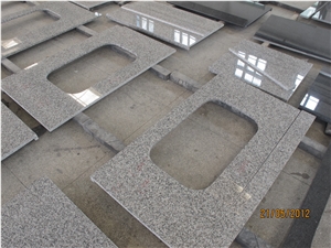 Cheap China G603 and G654 Grey Granite Commercial Bathroom Custom Countertops, Vanity Tops