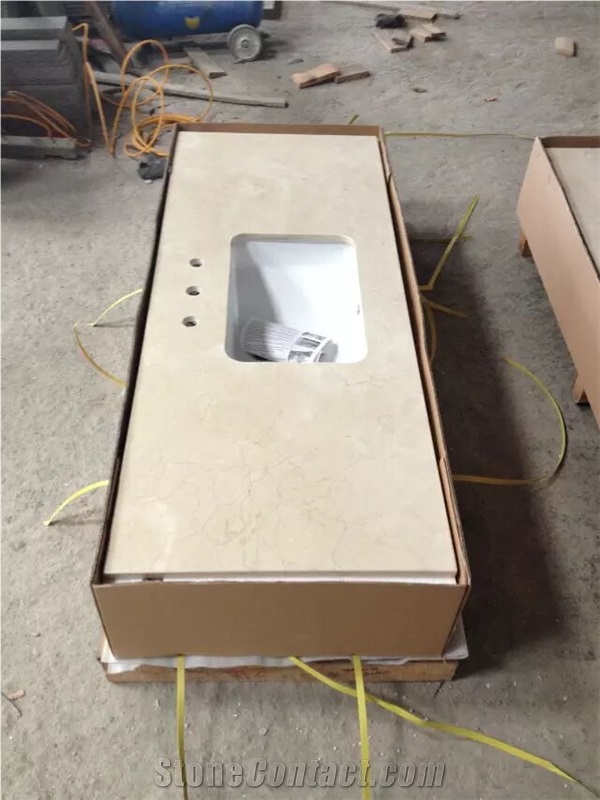 Dark Emperador Marble Custom Bathroom Countertops Vanity Tops