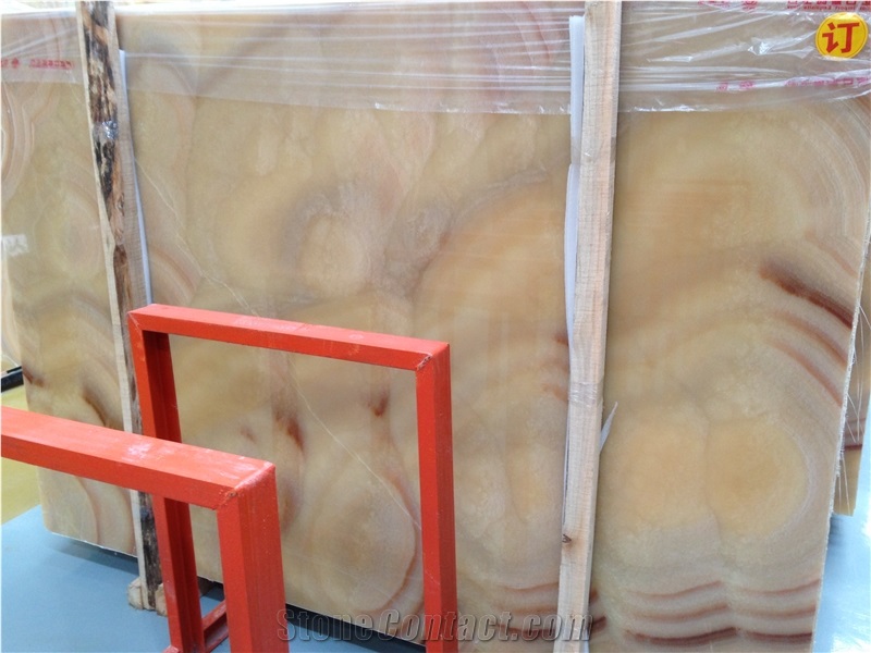 Orange Onyx Wall Tiles Covering & Onyx Pattern