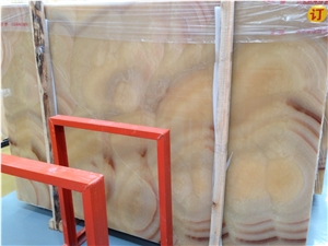 Orange Onyx Wall Tiles Covering & Onyx Pattern