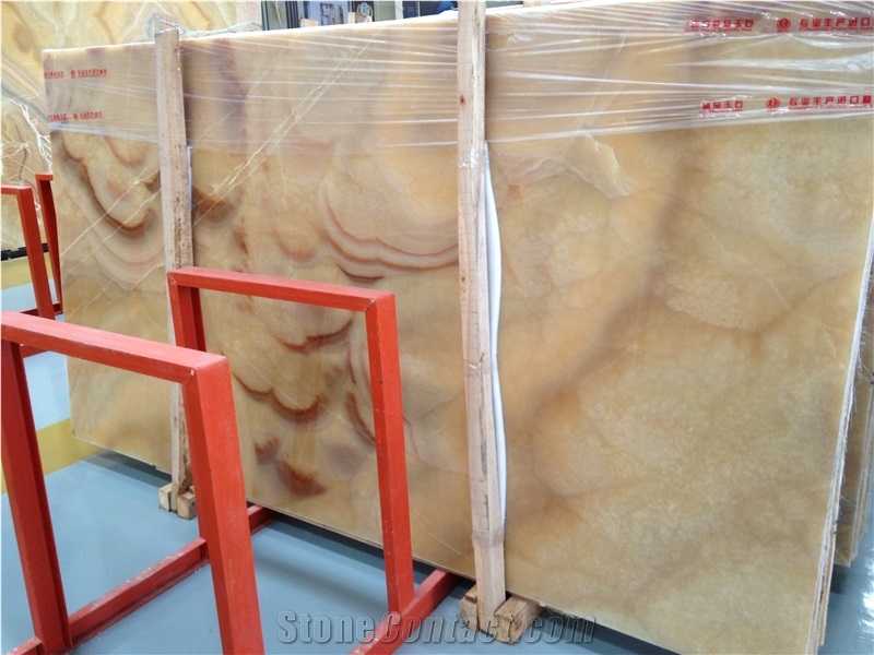 Orange Onyx Wall Tiles Covering & Onyx Pattern