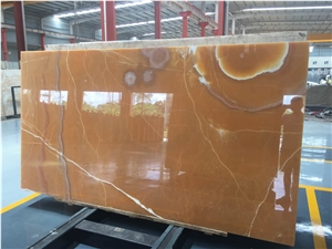 Orange Onyx Wall Tiles Covering & Onyx Pattern
